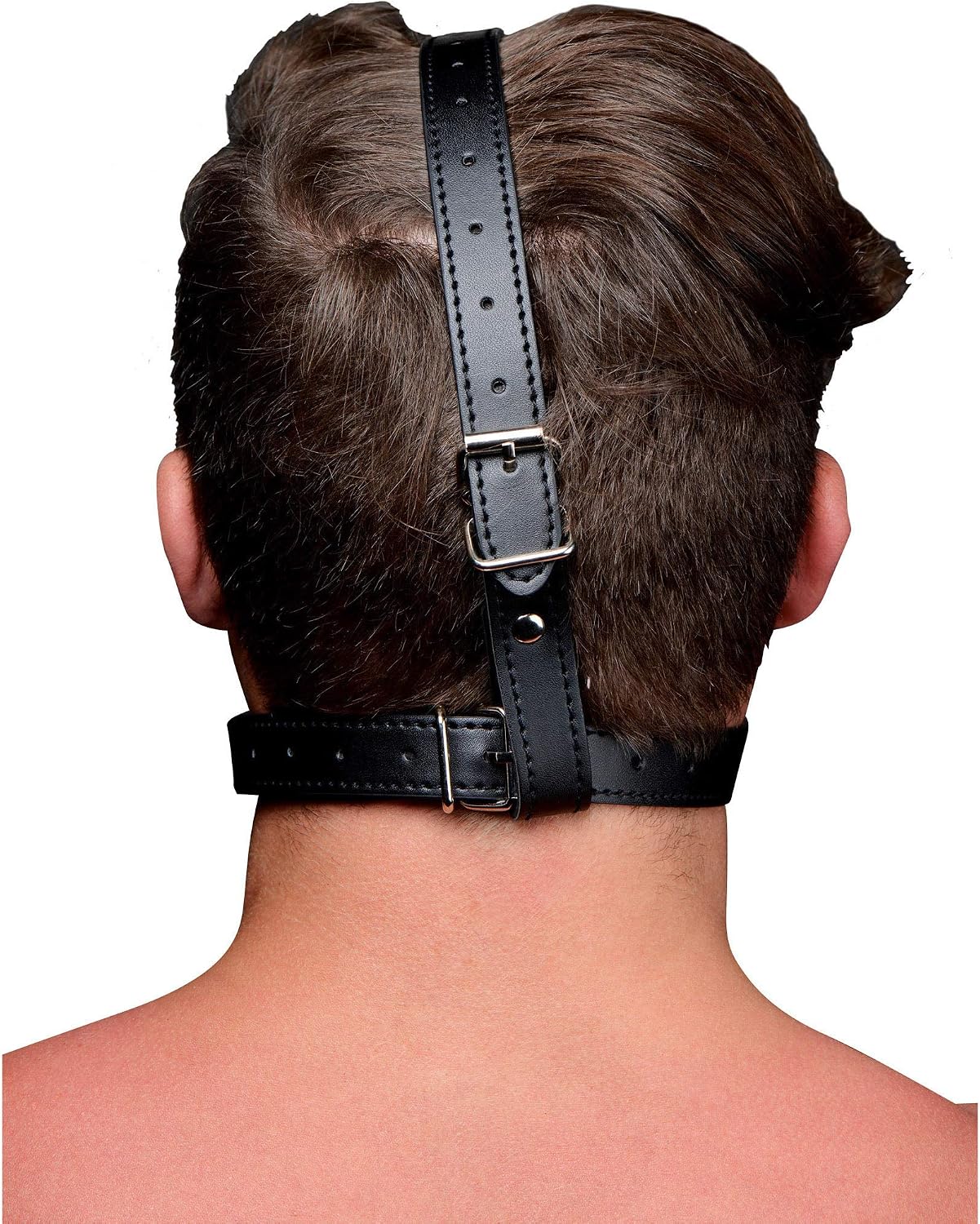 Strict Head Harness with Ball Gag, Black - Image 3
