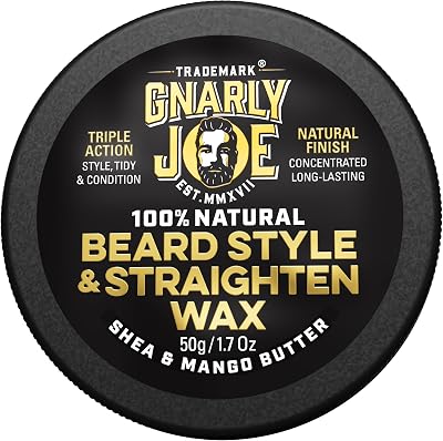 Trademark Gnarly Joe Beard Wax 50g Strong Hold Natural Styling Balm UK Made