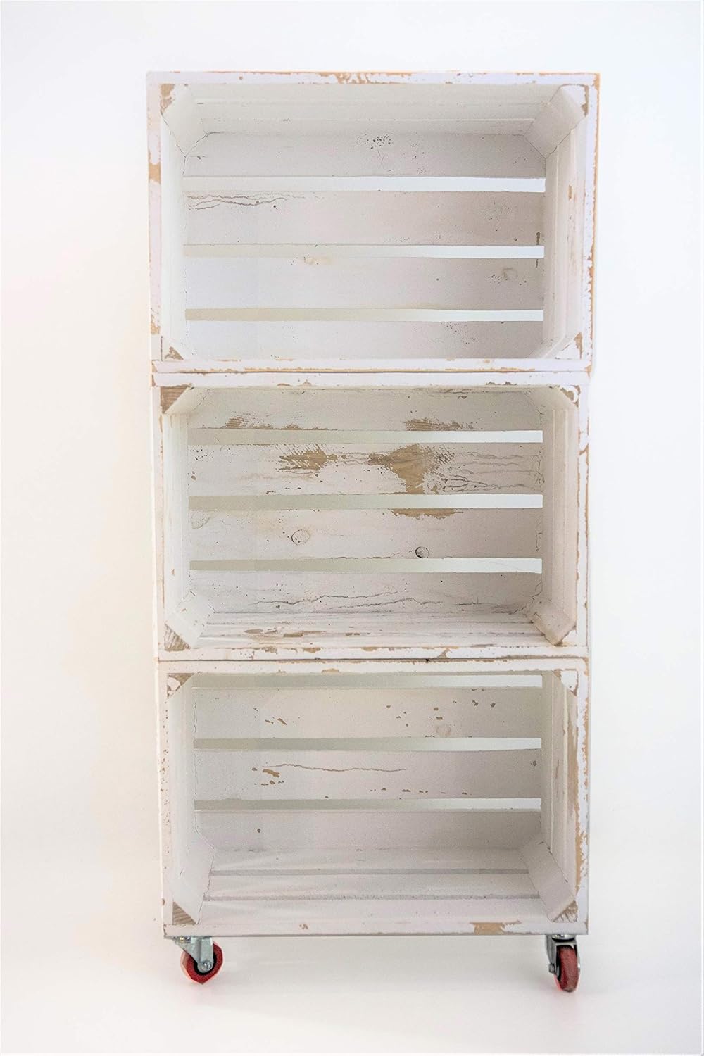 Incluye Imán Personalizable de Madera. Estantería con 3 Cajas de Madera