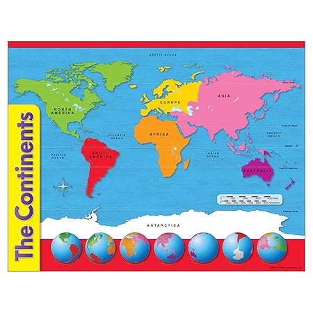 The Continents Learning Chart