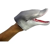 Warm Fuzzy Toys Hand Puppet-Dolphin