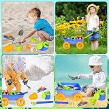 deAO Pull Along Kids Wagon Wheelbarrow Garden Play Set with 10 Accessories view 5