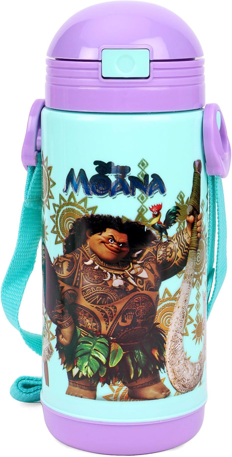 Disney Moana Plastic Insulated Sipper Bottle, 450ml, Multicolour (HMTHSB 76102-MO)
