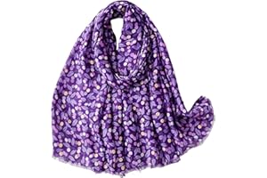 WaJuemy Travel Boho Scarf for Women Casual Lightweight Pashmina Scarves Fashion Multicolor Shawl Wraps with Fringed Beads