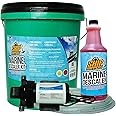 Mainstream Marine Universal Marine Descaler Kit | Includes Multi-Purpose Descaling Cleaning Solution, Mixing Bucket, Hoses, and Circulation Pump | Safe Marine Boat Engine Flush and A/C Systems