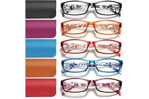kunchu Reading Glasses for Women Men- Blue Light Blocking Spring Hinge Computer Readers Anti Glare UV Eyeglasses