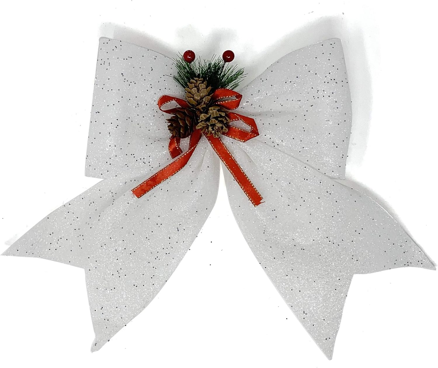 Bows & Ribbons - allgala Christmas Decorative Bows for Wreath Garland Treetopper Christmas Tree (14
