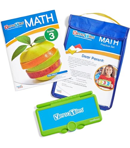 Amazon.com: hand2mind VersaTiles Math Take Along Pack, Grade 6