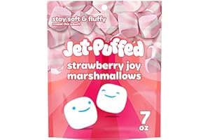 JET-PUFFED BAKING & MM Jet-Puffed Strawberry Joy Snacking Marshmallows (7 oz Resealable Bag)