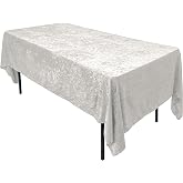 Tovaglia In Velluto Prugna AK TRADING - Elegante E Lucente Per Eventi Speciali 152x250 Cm - Foto 7