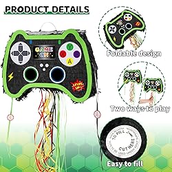WERNNSAI Foldable Video Game Piñata - Pull String