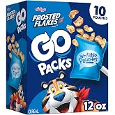 Kellogg's Frosted Flakes GO Packs Original Cereal 12oz 10 Count | Kids Snacks, Lunch Snacks