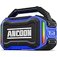 ANCOON Speakers Bluetooth Wireless: 80W(Peak) Loud Speaker with Bass, 20H Playtime, IPX6 Waterproof, Large Jobsite Speakers for Work, Outdoor, Workshop, Garage, Portable Speaker with TWS (Blue)