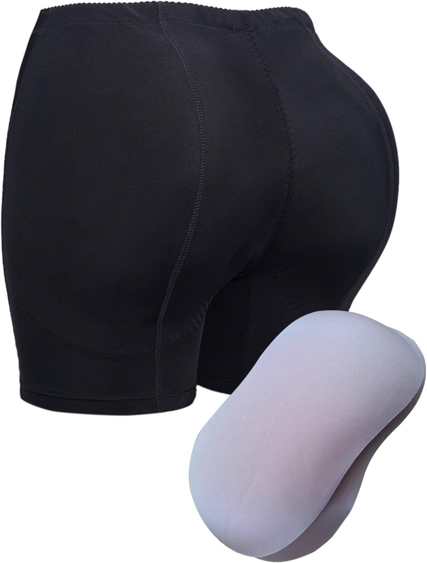 MetelamButt and Hip Enhancer Booty Booster Boyshort Removable Pads Padded Panty