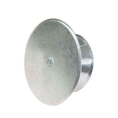 Kamino Flam Kaminlochdeckel aus verzinktem Stahl, feueraluminiert (FAL), Kaminverschluss mit Isolierungsplatte, Ofenkappe mit