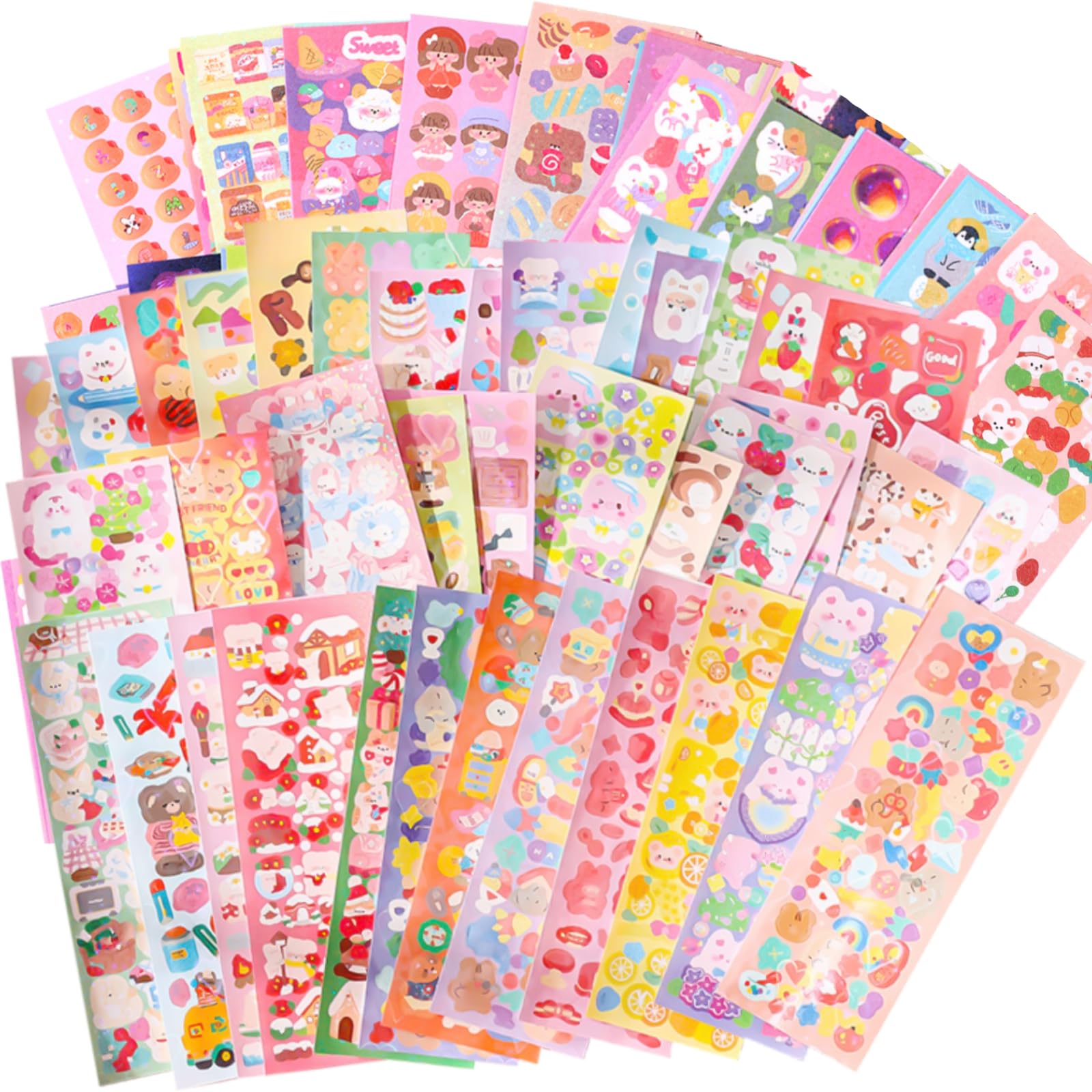 TYXHXTF 100 Sheets Waterproof Cute Cartoon Stickers for Kids, Boys, Girls - Water Bottles, Scrapbook, Skateboard