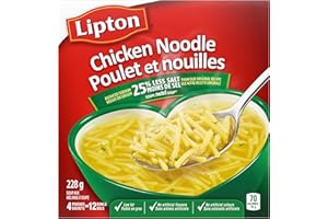 Lipton Dry Soup Mix for a Quick Classic Noodle Soup Chicken Noodle with 25% Less Salt Than Our Original Recipe 228 g 16 Count