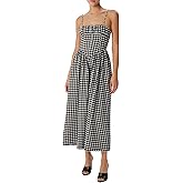 Ronny Kobo Womens Barrett Gingham Maxi Dress