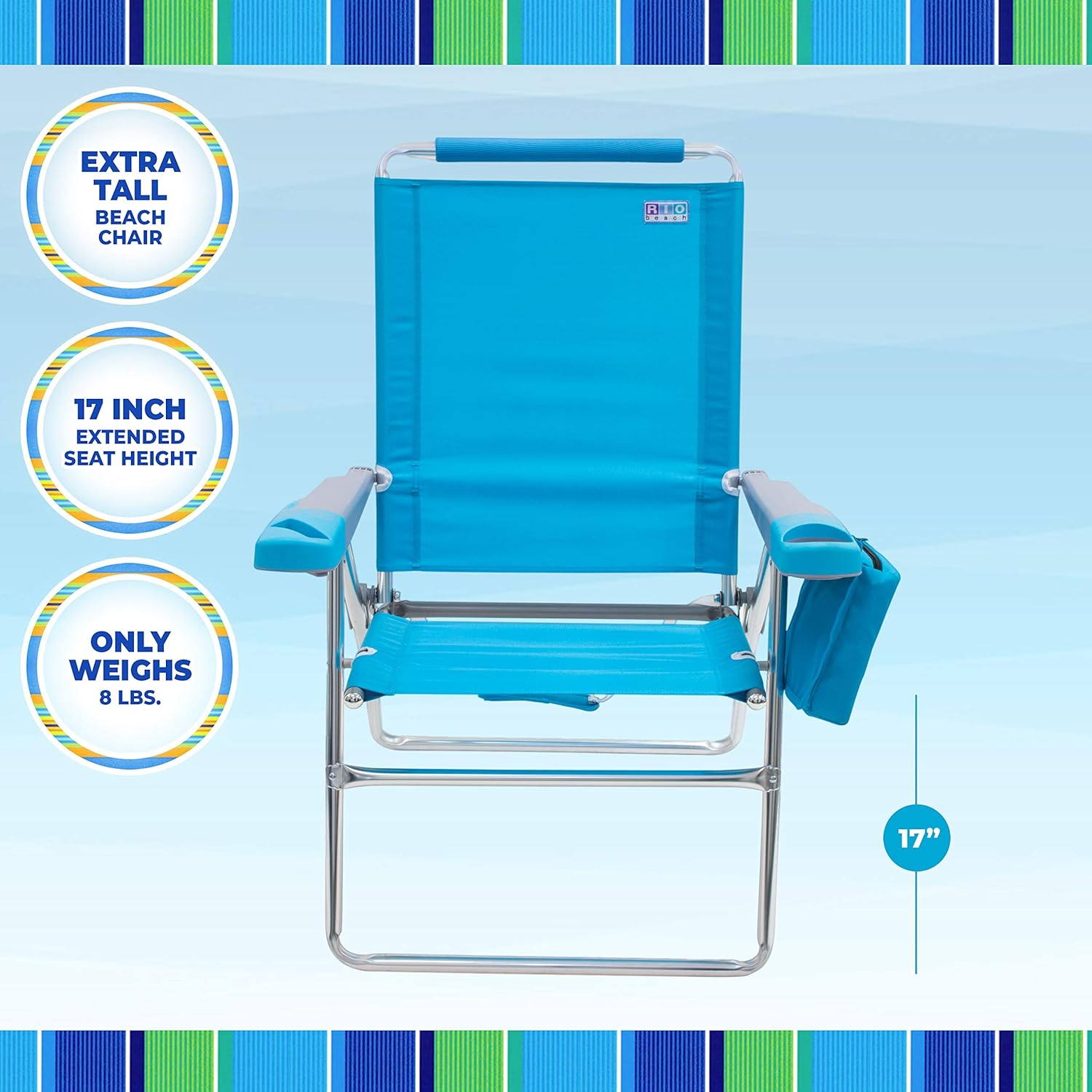 teal beach chair