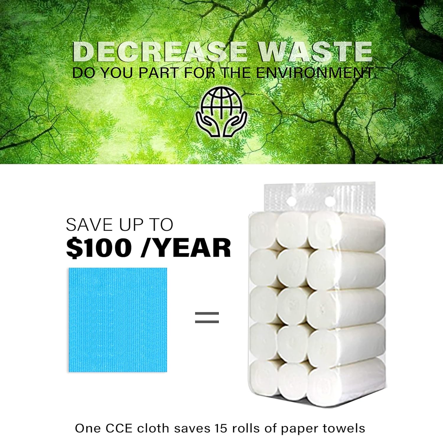 cce Swedish Dishcloths Cellulose Sponge Cloths, 12 Pack Eco-Friendly Reusable Cleaning Dish Cloths for Kitchen, Absorbent Swedish Dishtowels and Dish rag (6 Dishcloths - Assorted): Kitchen & Dining