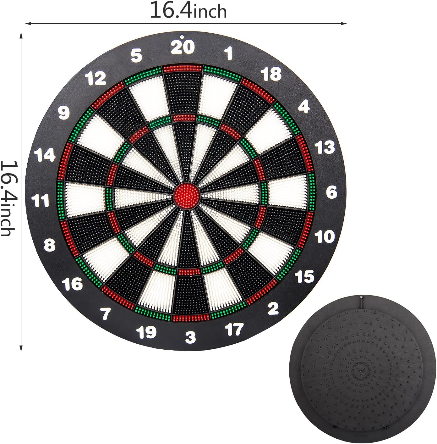 Ylovetoys Dart Board Soft Tip Safety Kids Dart Board Set Boys Toys Gifts, 16.4 inch Rubber Dartboard with 9 Soft Tip Safe Darts Great Game for Office and Family Leisure Sport : Sports & Outdoors