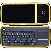 Lebakort Hard Carry Case Compatible with Logitech K400 Plus Touch with Easy Media Control and Built-in Touchpad