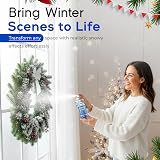 Quebec Artificial Snow Spray 100ml Snow Scene Decor Window Tree Glass view 7
