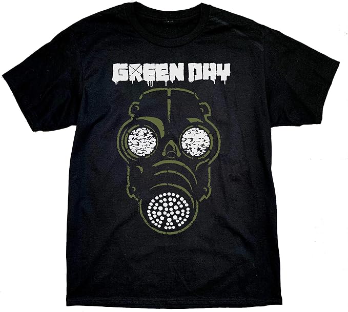 Green Day Gas Mask TShirt The Hella Mega Tour 2020 T Shirt (5XL) Amazon.co.uk Clothing