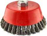 AB Tools Wire Cup Brush Wheel 150mm M14 Angle Grinder Twist Knot AU010 10Pk view 2