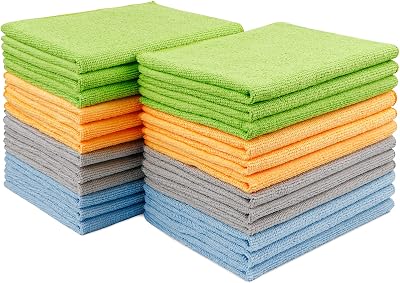 AIDEA Microfibre Cloths 24 Pack Premium All-Purpose Cleaning 30x40cm