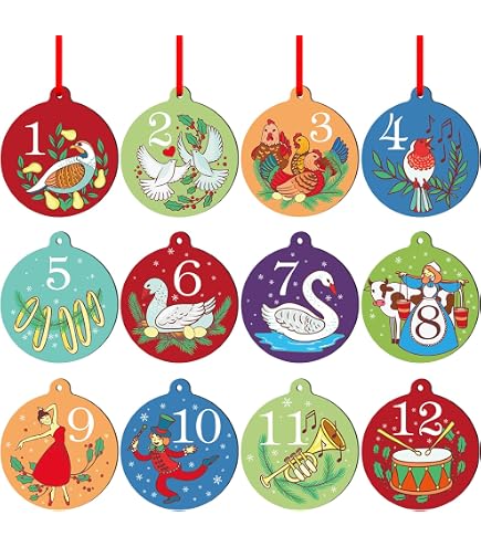 Lot De 8 Décorations De Noël Vintage - En PVC - Occasion Très Bon état
