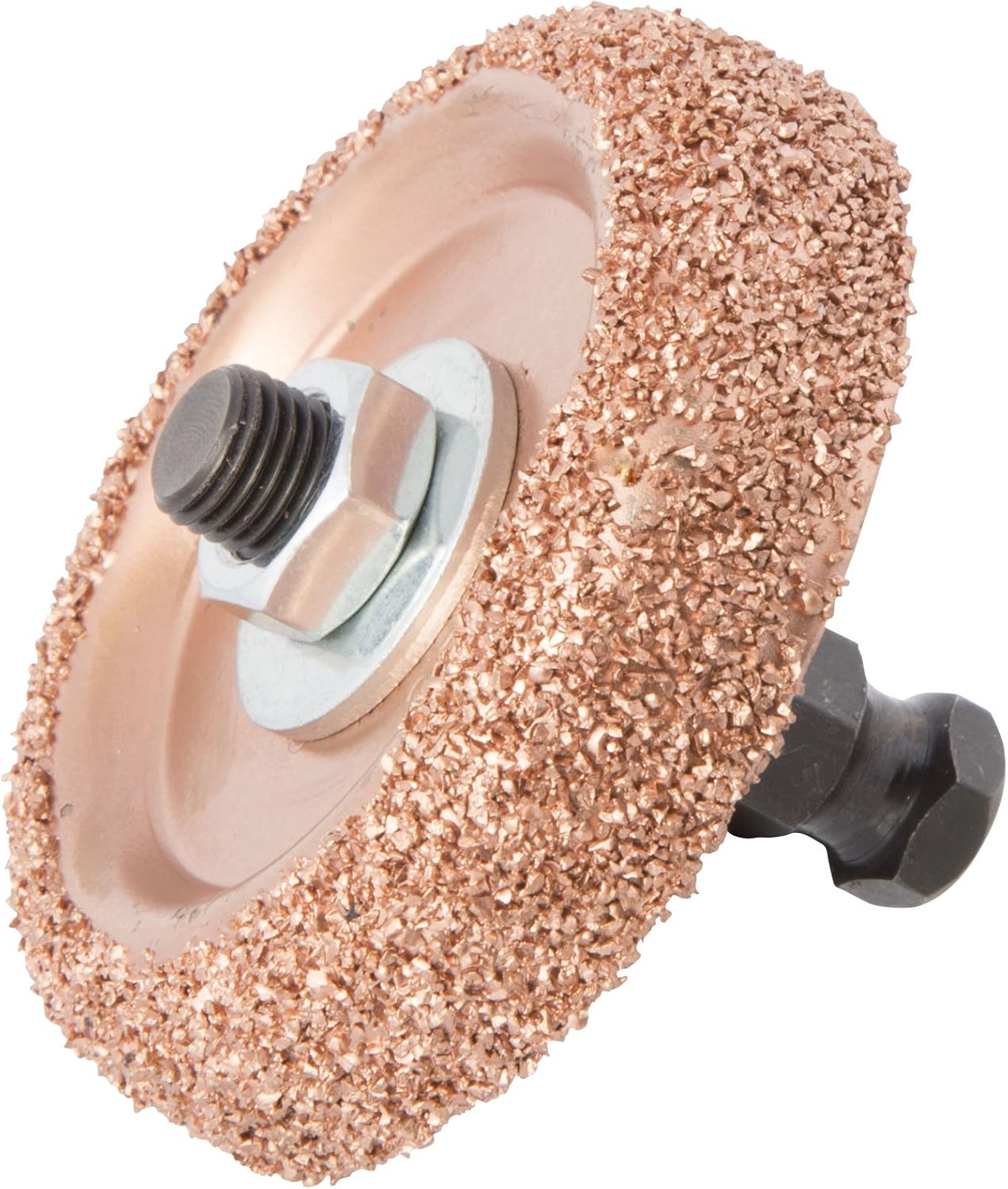 Steelman Tungsten Carbide Buffing Wheel with Adapter, ⅜