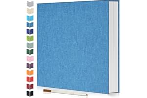 Artfeel Photo Album Self Adhesive Scrapbook,60 Pages Large Photo Book for 4x6,5x7,8x10 Pictures,DIY Album for Baby Wedding Family Travel Birthday,with Metallic Pen and Scraper