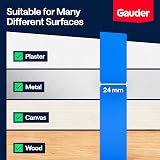 GAUDER Masking Tape 24 mm x 50 m Blue Painter's Tape for Precise Edges view 3