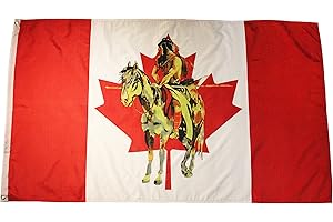 CANADA FIRST NATIONS HORSE Large 3' x 5' Feet FLAG BANNER New
