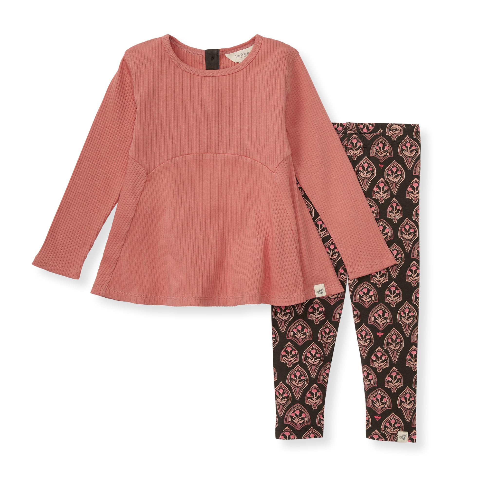 Burt’s Bees Baby – Baby Girls Top and Pant Set, Tunic and Leggings Bundle, 100% Organic Cotton