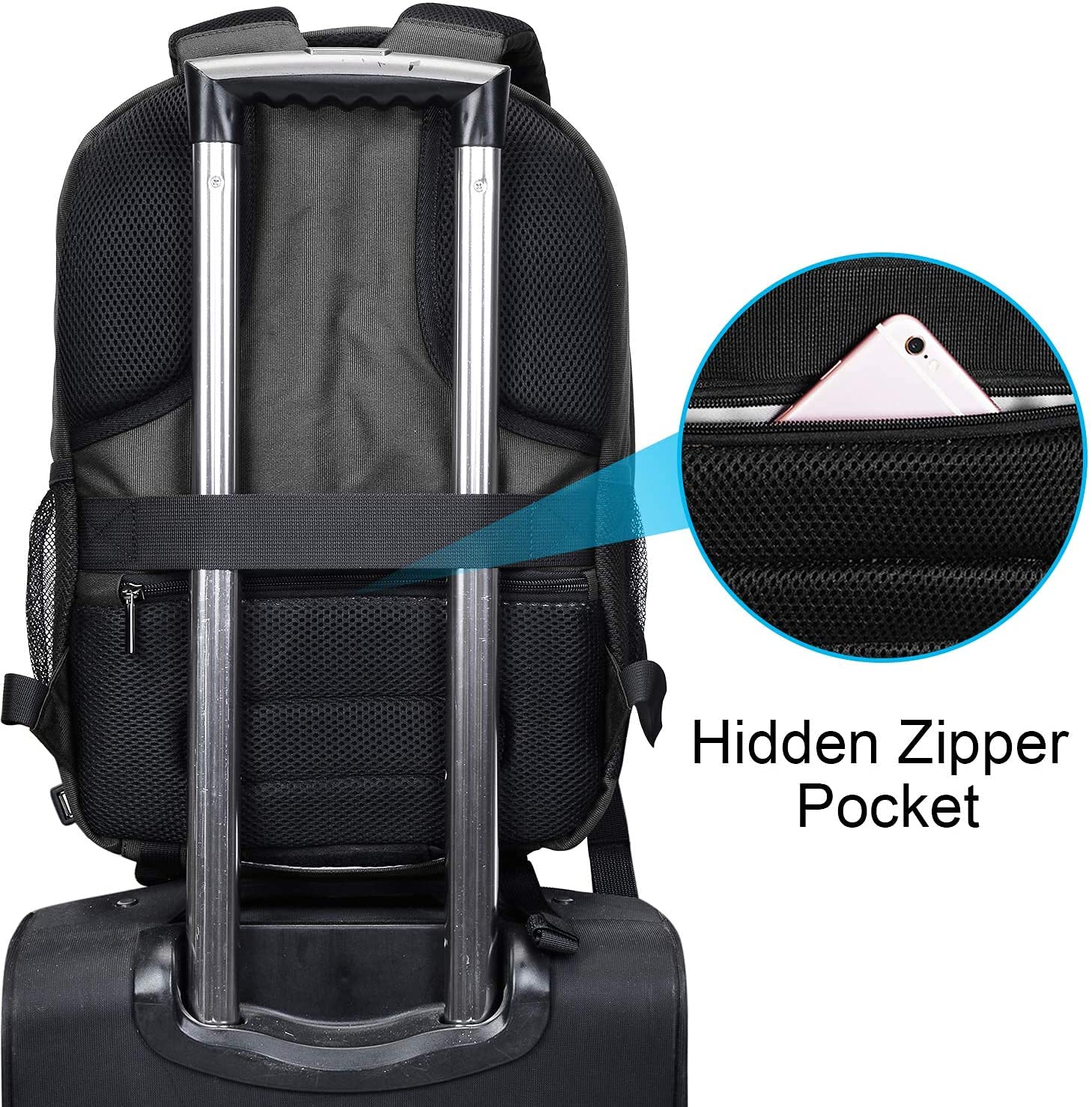 Cwatcun Camera Backpack Professional DSLR Bag with Rain Cover/Tripod Holder/USB Port, Waterproof Photography Backpack fit 15.7