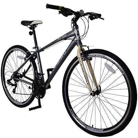 KRON RF-100 Aluminium City Trekkingrad Mountainbike 28 Zoll, 21 Gang Shimano Kettenschaltung mit V-Bremse | 18 Zoll Rahmen | 