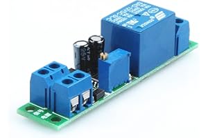 KNACRO SRD-12VDC-SL-C 12V Delay Relay Module Delay Switch with Signal optocoupler. Adjustable Trigger time Repeat Trigger