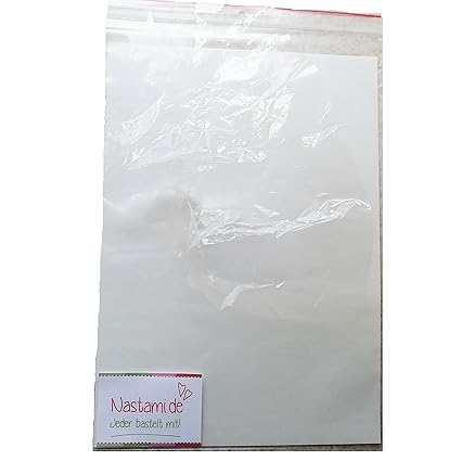 Knisterfolie zum Einnähen 5 Blatt DIN A4, Knisterpapier zum Einnähen