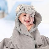 GSrenyu 3 Pcs Hooded Baby Towel 80x80 cm Coral Velvet Absorbent Cute Animals view 6