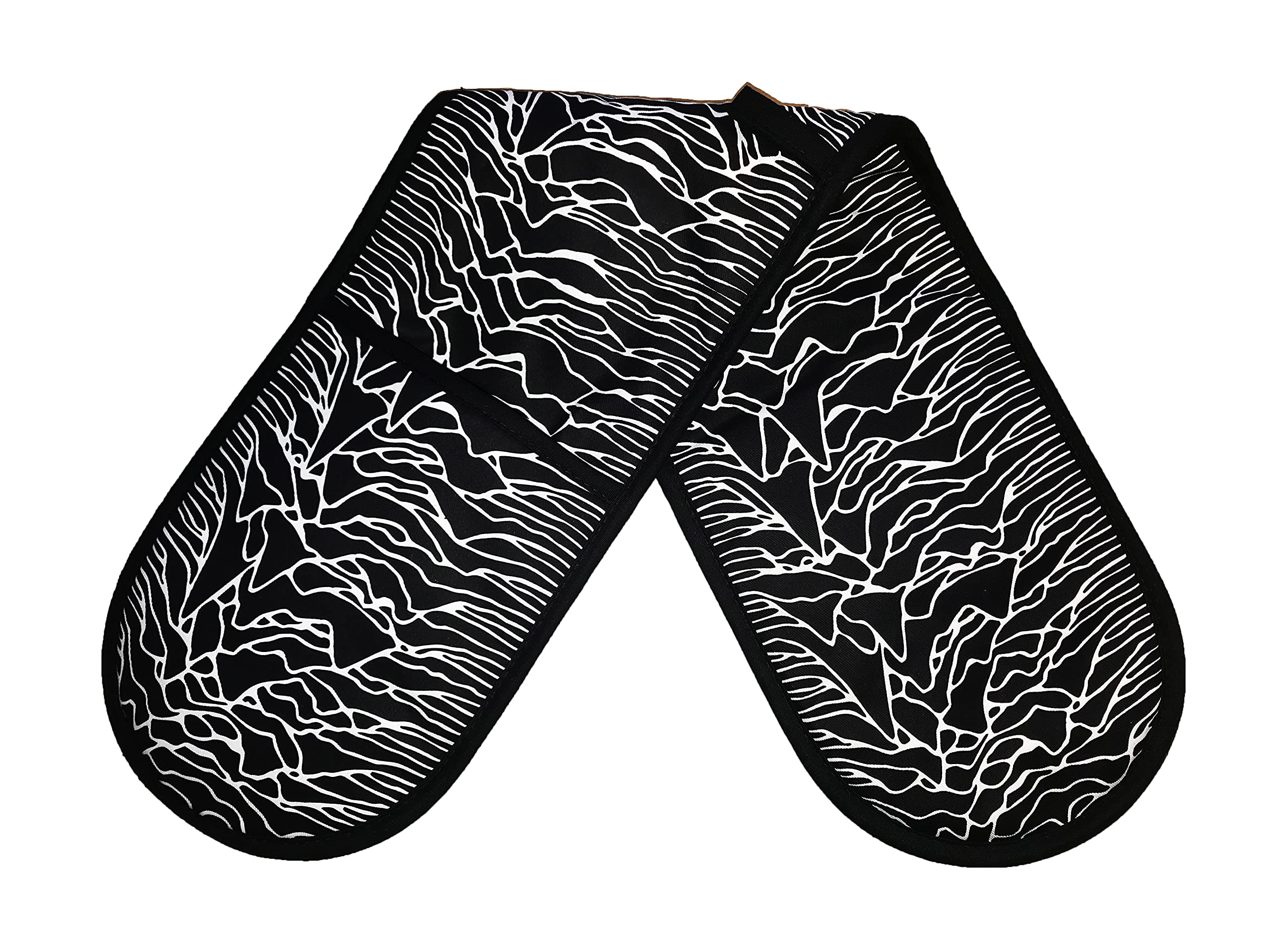 ChienAndalucia Joy Division Oven Gloves (Double Belt Version) - Black Cotton Pot Holder