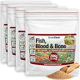 Grow Chem Fish Blood & Bone Fertiliser 20KG 4x5KG Bags Organic Plant Fertiliser view 8