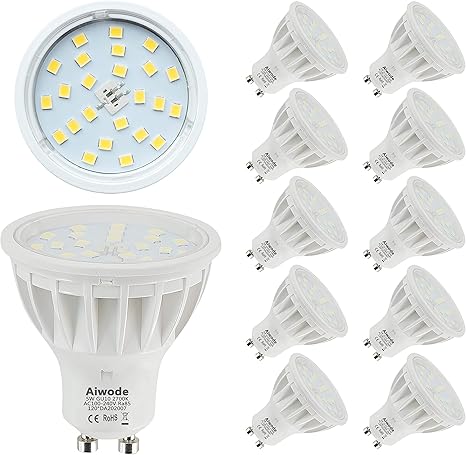 5w Gu10 Led Lampe Ersetz 50w Warmweiss 2700k Nicht Dimmbar 600lm Ra85 120 Abstrahlwinke 10 Pack Amazon De Beleuchtung
