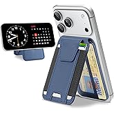 TopMade for MagSafe Wallet with Stand, Strongest Magnetic Wallet for iPhone 17/16/15/14/13/12 Series, Leather Magnetic card holder with Adjustable Stand, 9 Cards Holder, RFID Blocking, Dark Blue