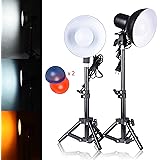 Emart 2 x 15W Table Top Photography Studio LED Lighting Kit with Light Stand Tripod