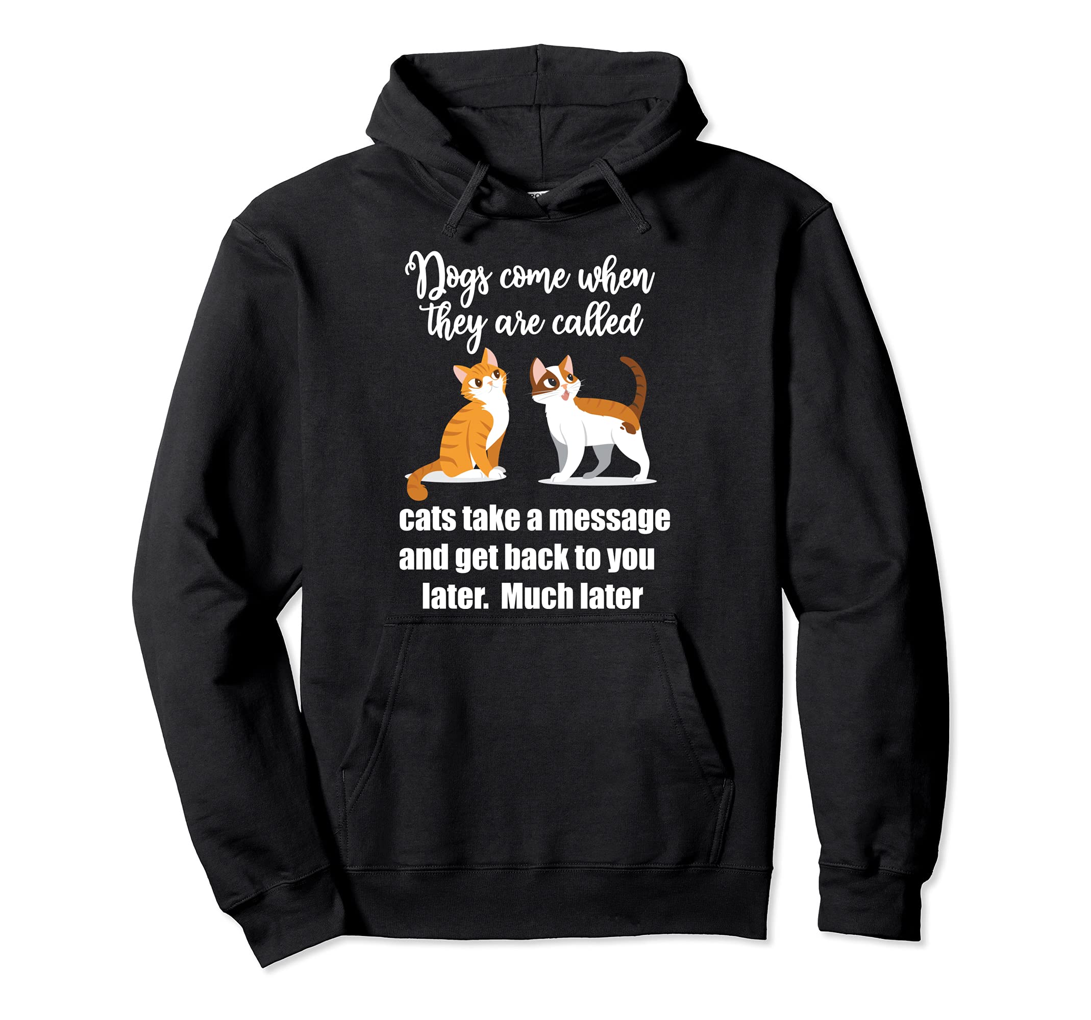 Cats do not come when called take message get back kitten Pullover Hoodie
