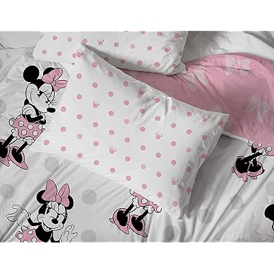Buy Jay Franco Sons Disney Minnie Mouse Dots Queen Sheet Set 4 Piece Set Super Soft And Cozy Kid S Bedding Fade Resistant Microfiber Sheets Official Disney Product Online In Indonesia B0050p2m24