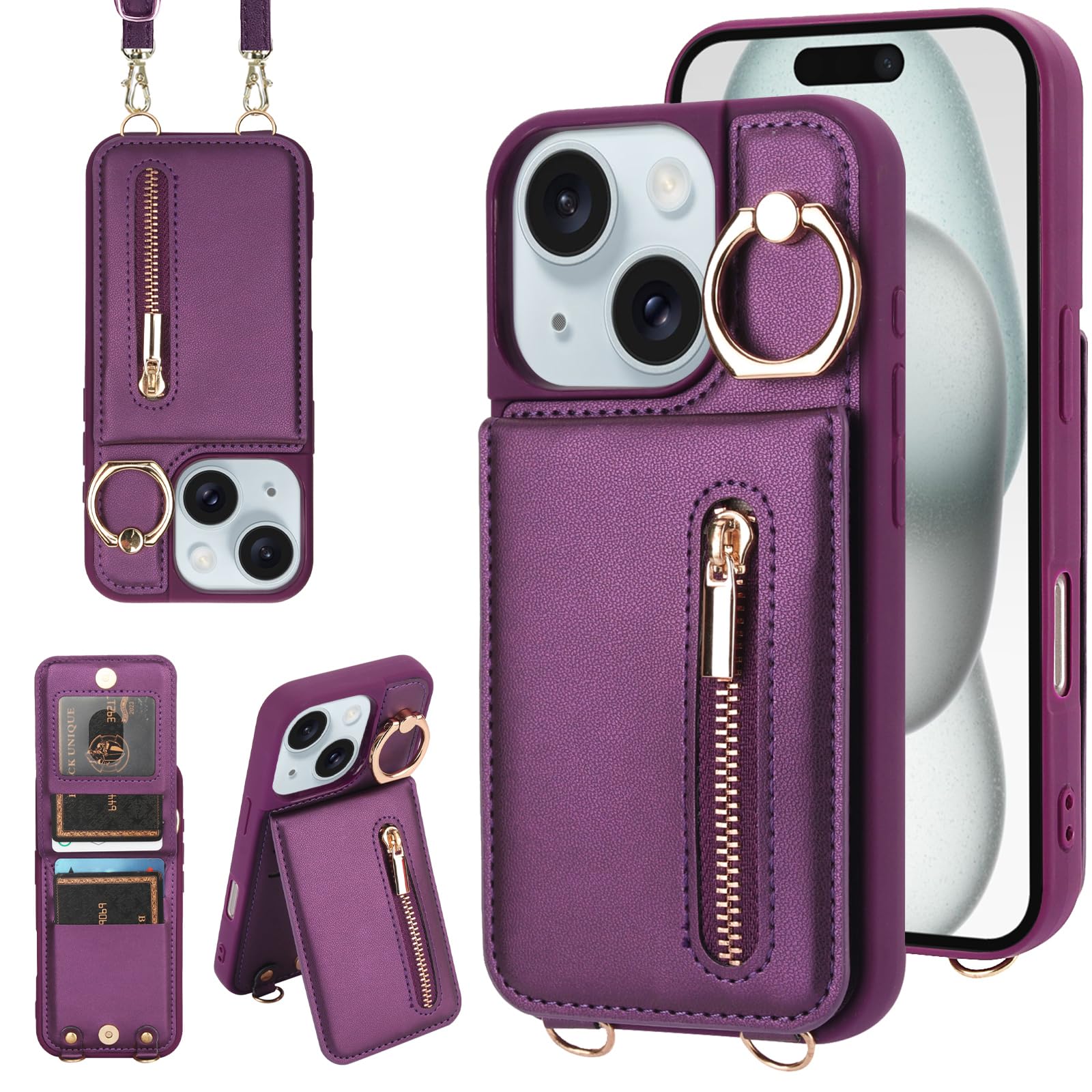 Jcxtrombulous Crossbody Wallet Case for iPhone