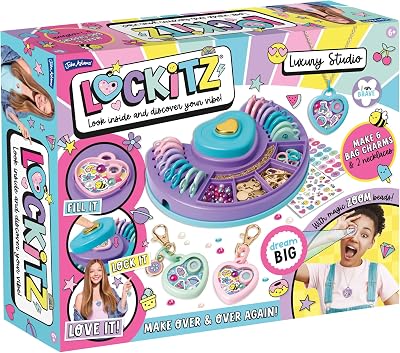John Adams Lockitz Luxury Studio Jewelry Kit for Kids Create Charms Necklaces